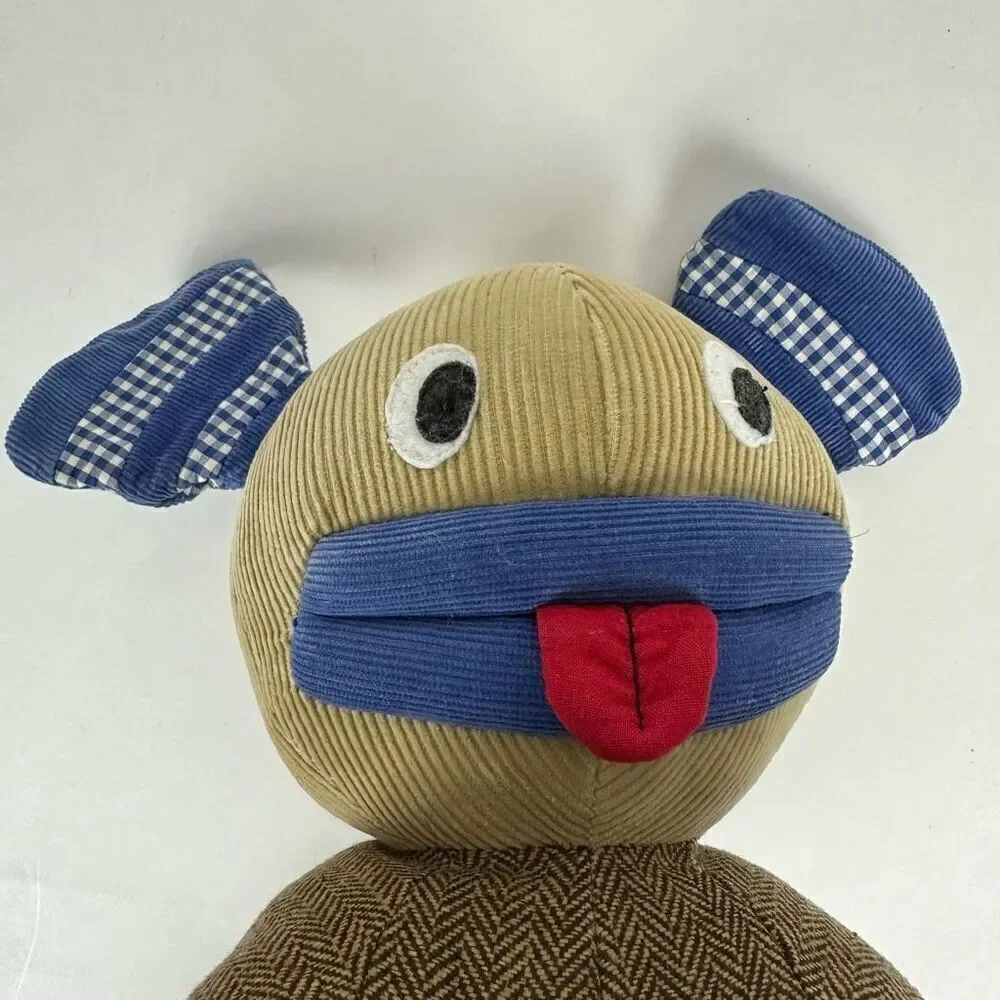 Pottery Barn Kids Tweed Corduroy Plush Puppy Dog 14